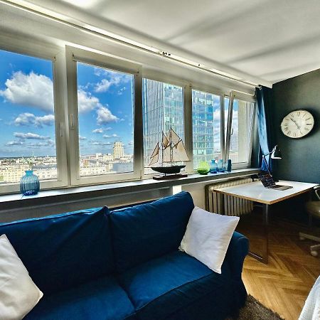 Super Apartament White Warszawa 2X Metro Scisle Centrum Wifi 300 Mbs New 外观 照片