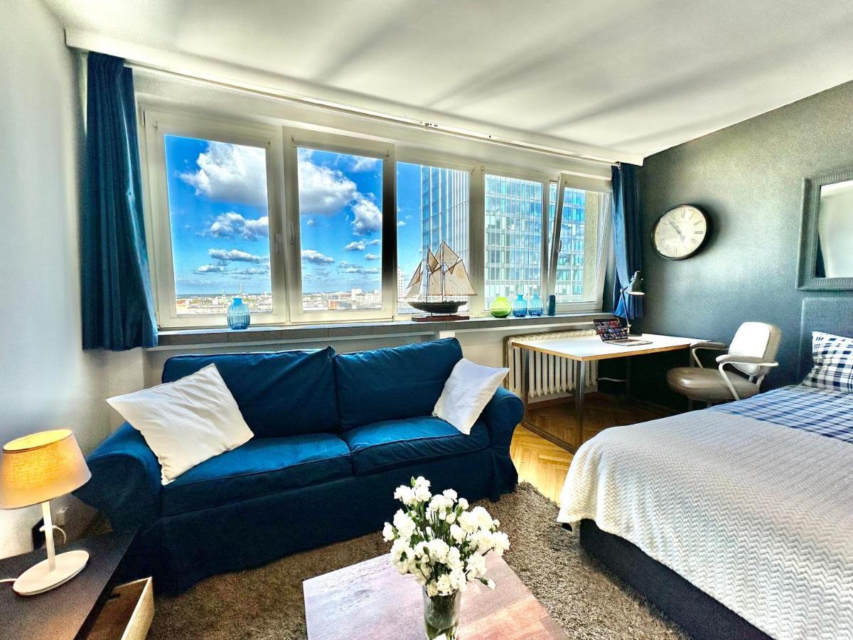 Super Apartament White Warszawa 2X Metro Scisle Centrum Wifi 300 Mbs New 外观 照片
