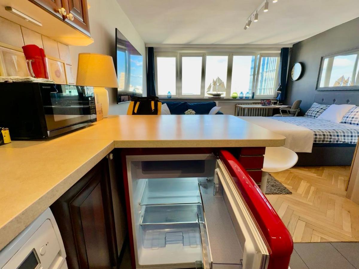 Super Apartament White Warszawa 2X Metro Scisle Centrum Wifi 300 Mbs New 外观 照片