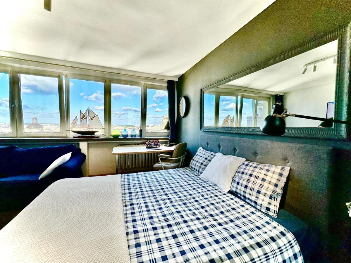 Super Apartament White Warszawa 2X Metro Scisle Centrum Wifi 300 Mbs New 外观 照片