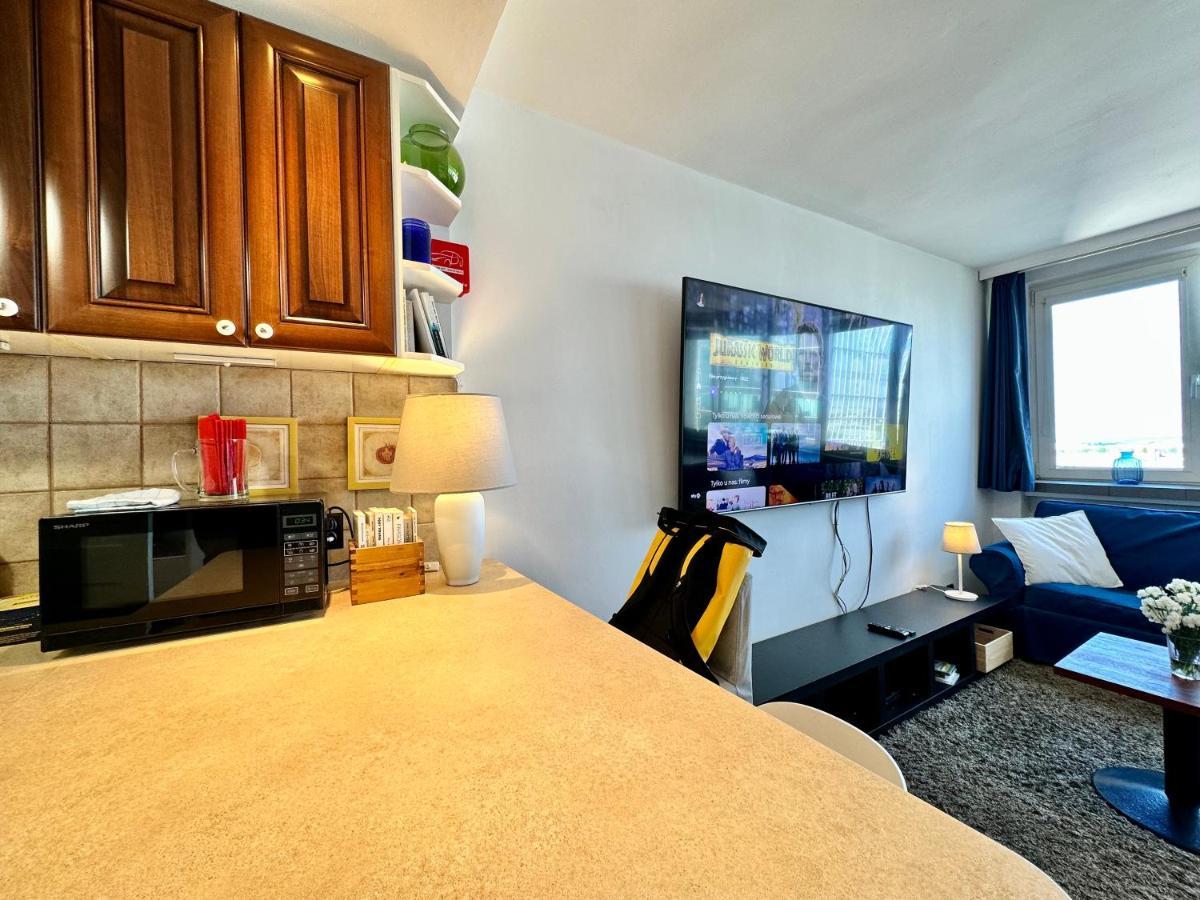 Super Apartament White Warszawa 2X Metro Scisle Centrum Wifi 300 Mbs New 外观 照片
