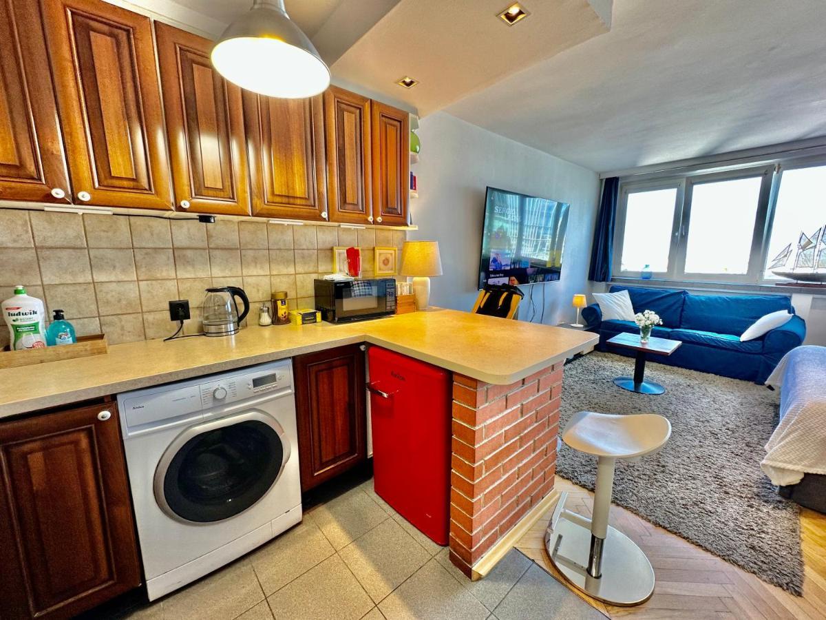 Super Apartament White Warszawa 2X Metro Scisle Centrum Wifi 300 Mbs New 外观 照片