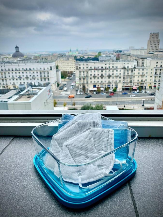 Super Apartament White Warszawa 2X Metro Scisle Centrum Wifi 300 Mbs New 外观 照片
