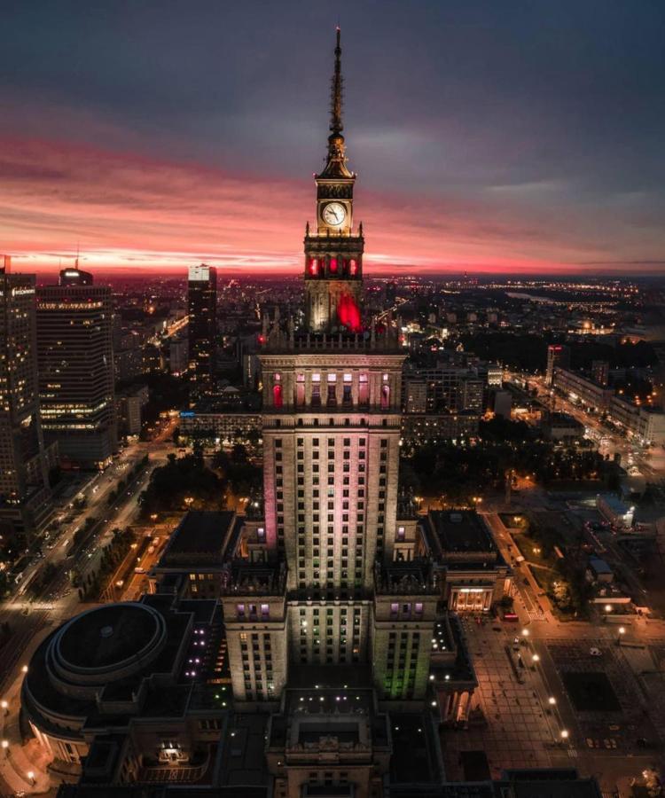 Super Apartament White Warszawa 2X Metro Scisle Centrum Wifi 300 Mbs New 外观 照片