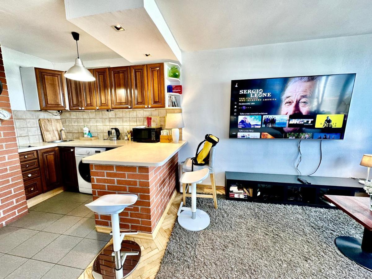 Super Apartament White Warszawa 2X Metro Scisle Centrum Wifi 300 Mbs New 外观 照片