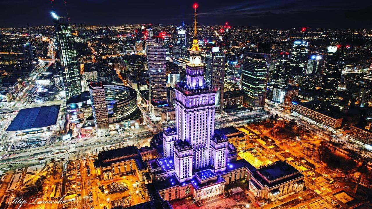 Super Apartament White Warszawa 2X Metro Scisle Centrum Wifi 300 Mbs New 外观 照片